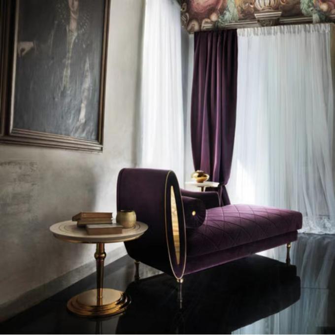 Velvet Haven Cozy Luxurious Lazy Sofa With Seating For Hotel Room 2