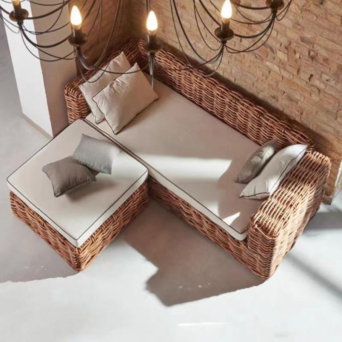Modern Luxury Outdoor Furniture Set Hotel Garden Wicker Rattan Sofa Set 1