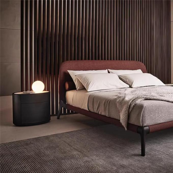 Customized Modern High End Hotel Bedroom Furniture Standard Comfortable Wooden Bed 3