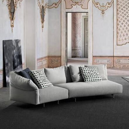 NEXTOP Hotel Room Simple Modern Fabric Corner Curved Combination Sofa 0