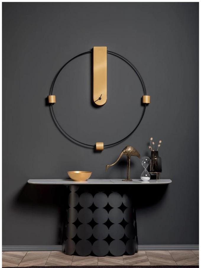 Luxury Hotel High-end Stainless Steel Marble Gold Entrance Table 0