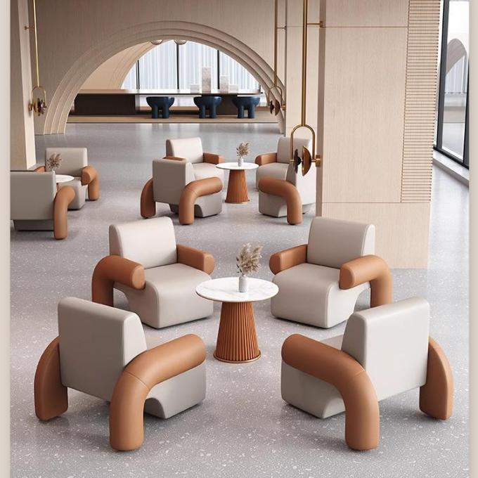 Five-star Hotel Lobby Furniture Negotiation Sofa Table And Chair Combination 0