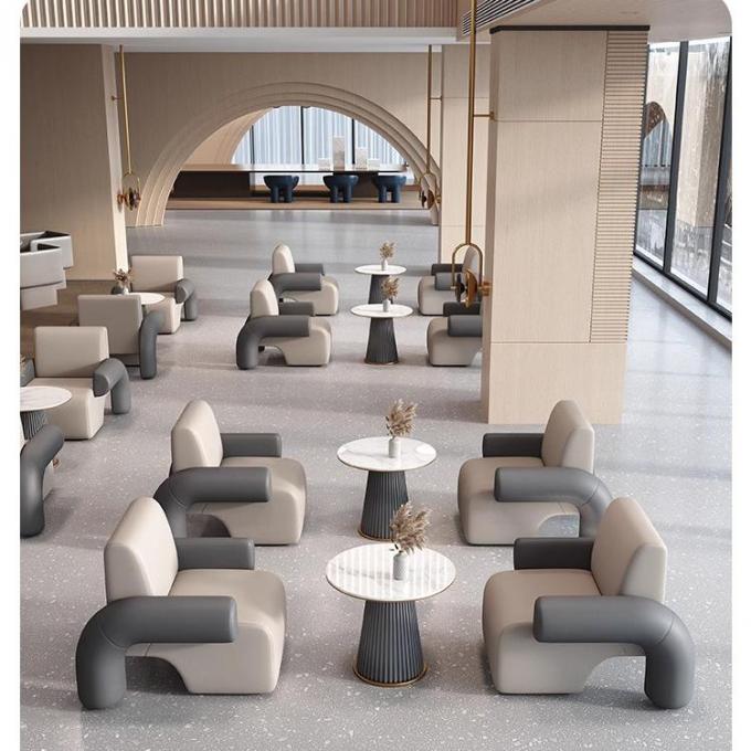 Five-star Hotel Lobby Furniture Negotiation Sofa Table And Chair Combination 1