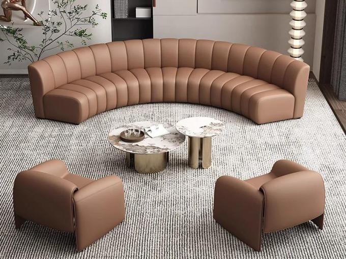 Star Hotel Lobby Furniture Reception Negotiation Sofa Chair Table Custom Size 0