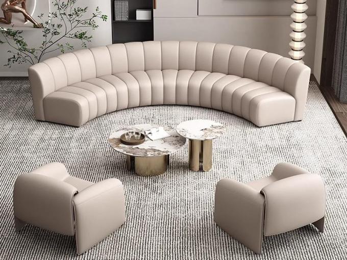 Star Hotel Lobby Furniture Reception Negotiation Sofa Chair Table Custom Size 2