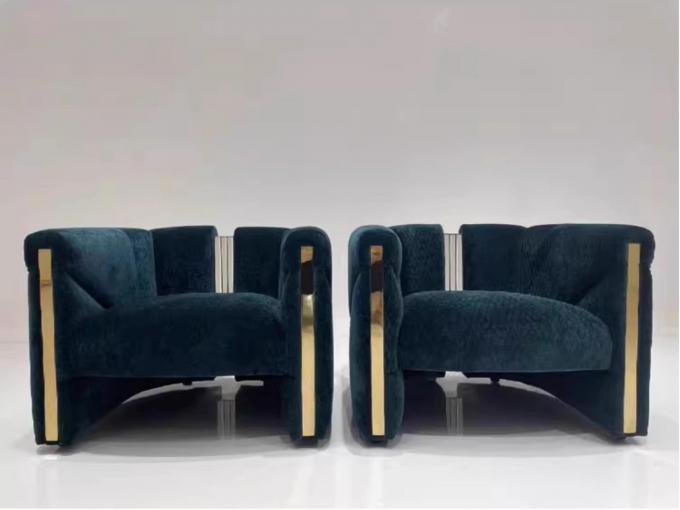 Italian Light Luxury Armchair Premium Sense Of Leisure Fabric Single Sofa Chair 2