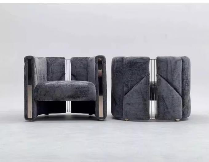 Italian Light Luxury Armchair Premium Sense Of Leisure Fabric Single Sofa Chair 3