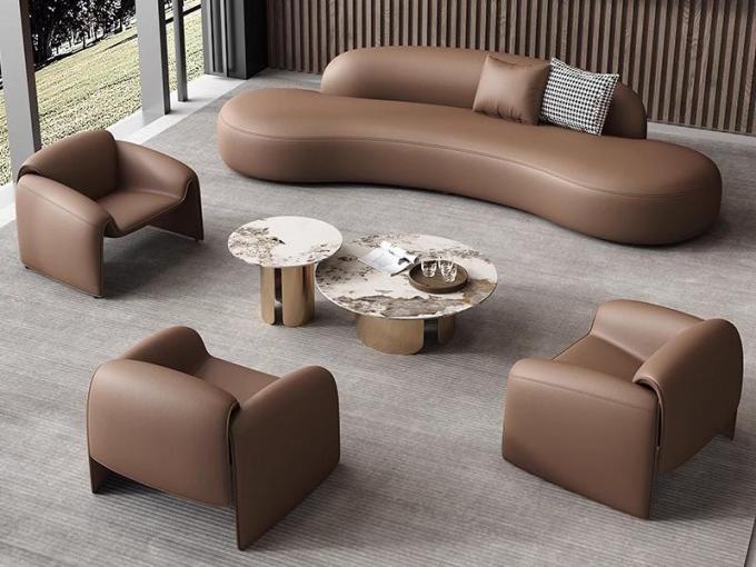 Star Hotel Lobby Furniture Sofa Chair Table Set Customised Regular Size 2