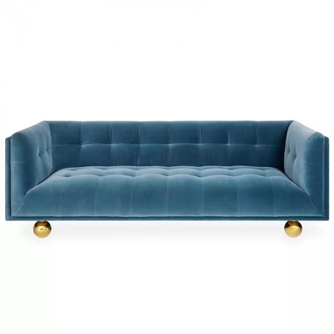 Hotel Fabric Leather 3 Seater Sofa Customized Luxury Hotel Furniture 2