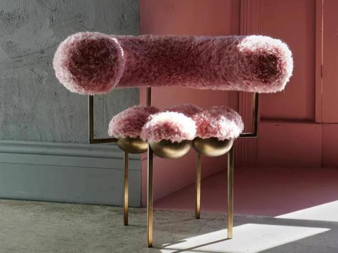 Creative Leisure Stainless Steel Dining Chair Alien Personality Single Chair 2