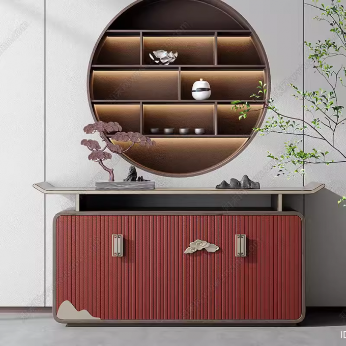 Hotel Solid Wood Deluxe Sideboard Customised Sideboard Storage Cabinet 0