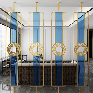 Hotel Decoration Modern Minimalist Indoor Decoration Stainless Steel Screen 0
