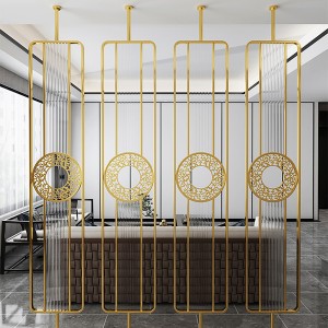 Hotel Decoration Modern Minimalist Indoor Decoration Stainless Steel Screen 1