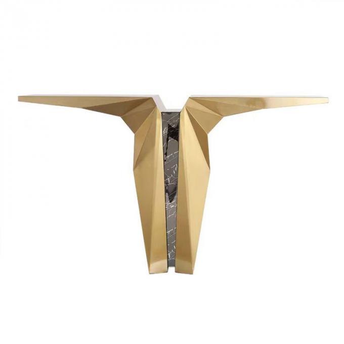 Stainless Steel Entrance Table For Five-star Hotels In Modern Minimalist Style 1