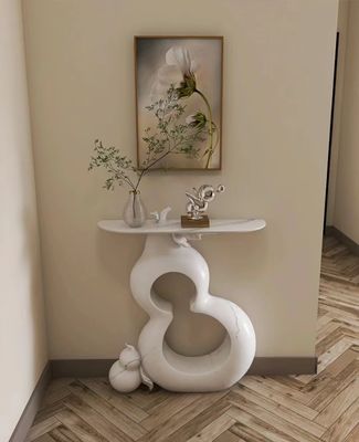 Good price Modern Art Minimalist  Marble Entryway Table Stainless Wooden online