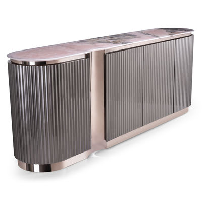 Good price Luxury Stainless Steel Console Table ODM OEM Marble Top Sideboard online