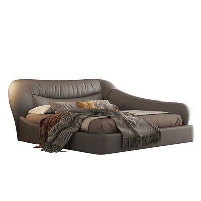 Good price Anti Fall Hotel Bedroom Furniture Leather Bed Soft Pack 1.8m Oak Nordic Bed online