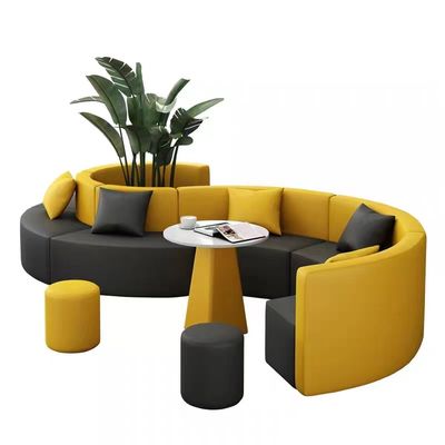 Good price Solid Wood Luxury Modern Sofa Hotel Lobby Public Reception Room S Arc Office Lounge Sofa online
