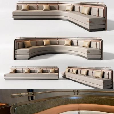 Good price Antique Luxury U Shape Semi Circle Booth Seating Leather Hotel Restaurant Sofa Seats online