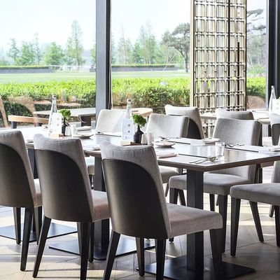 Good price Solid Wood Modern Restaurant Chair Backrest Fabric Upholstered Dining Chair online