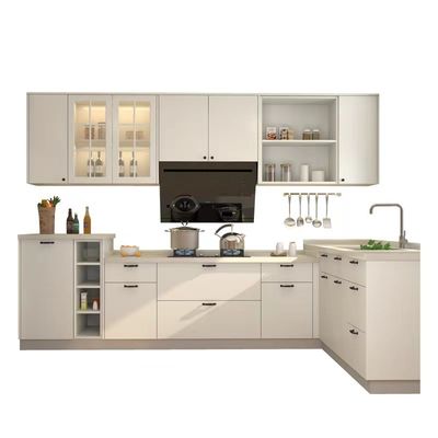 Good price 18mm Countertops Hotel Kitchen Cabinets Overall Quartz Stone online