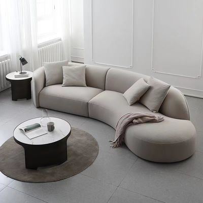Good price Luxury Curved  Hotel Lobby Furniture Reception Moon Modular Sectional Sofa online