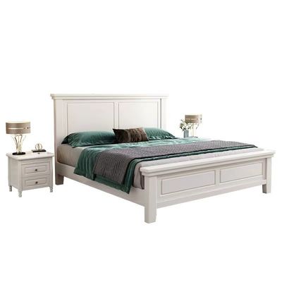Good price White Blue Modern Hotel Bedroom Furniture Custom King Size Beds online