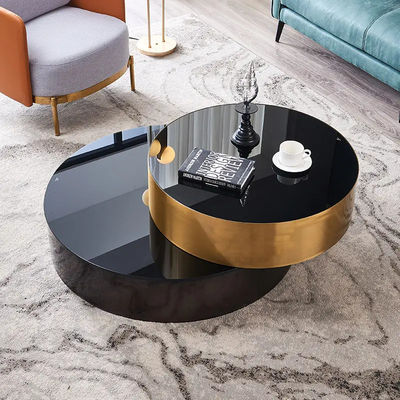 Good price Toughened Glass Living Room Hotel Coffee Table Modern Stainless Steel online