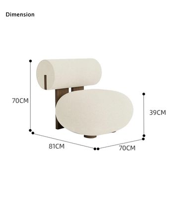 Good price Light Luxury Hotel Furniture Creative Living Room Solid Wood Single Lazy Sofa online