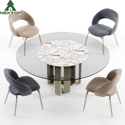 Good price Modern Luxury Deluxe Gold Metal Fabric Single Chair Hotel Banquet Restaurant online