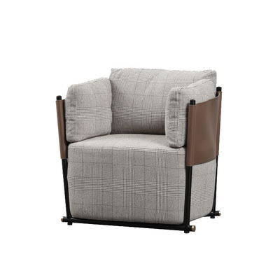 Good price Nordic Single Sofa Chair Modern Leisure Fabric Stainless Steel online