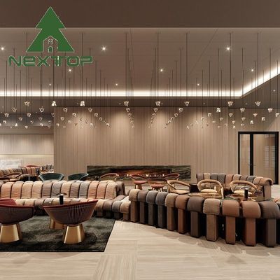 Good price Customisable Curved Card Seating Booth Sofa for Hotel Lobby and Grand Villa in Custom Size online