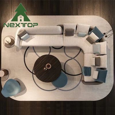 Good price One-Stop Solution fabric Sofa Design Italian Art Design Living Room Corner Set online