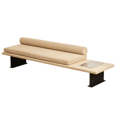 Good price Light Luxury Metal Fabric Sofa Stool Shoe Change Bedside Cloakroom Bench ODM online