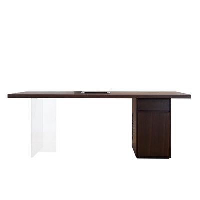 Good price OEM Hotel Bedroom Furniture Office Home Acrylic Legs Computer Desk With Chair Set online