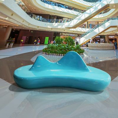 Good price Custom Commercial Hall Lounge Public Sofa Chair Undertake Fiberglass Projects online
