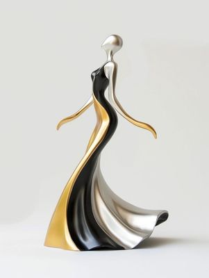 Good price NEXTOP Simple Glamour Silhouette Dancing Metal Sculpture Hotel Villa Showpiece online