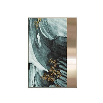 Good price Dark Green Metallic Sandstone Painting Hotel Lobby Commercial Interior Mural online