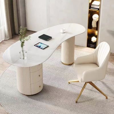 Buy Modern Luxury Hotel Bedroom Desk Supreme White Rock Plate online manufacture