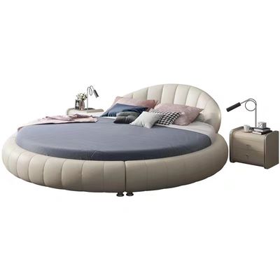 Buy Fabric Hotel Round Bed Villa Bedroom King Bed 2m 2.2m Atmospheric Luxury online manufacture