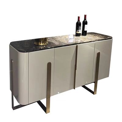 Buy Marble Face Luxury Sideboard Cabinets With Drinks Fridge online manufacture