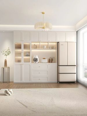 Buy Hotel Restaurant Luxury Sideboard Cabinets Integrated Wall Embedded Refrigerator Cabinet online manufacture