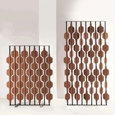 Buy Modern Colorful Stainless Steel Hotel Furniture Metal Hotel Lobby Room Partition Screen online manufacture