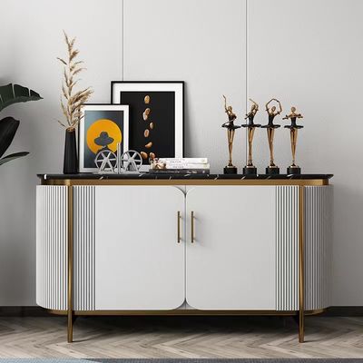 Buy Luxury Dining Side Cabinet Cupboard Restaurant Stainless Steel Sideboard Furniture online manufacture