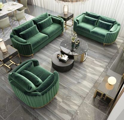 Buy Lobby Sofa Set Combination Modern Velvet Sofa Chair online manufacture