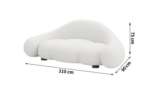 Buy Creative Curved Living Room Sofa Luxury Modern Reception Guest Sofa online manufacture