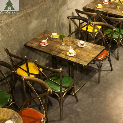 Buy Large Retro Metal Cafe Restaurant Chair Sofa Set Economic Industrial Hotel Bar Shop online manufacture