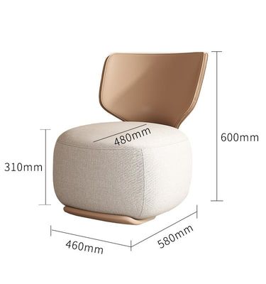 Buy Nordic Fashion Luxury Modern Hotel Single Sofa Chair Fabric Leisure Chair online manufacture