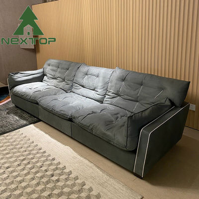 Buy Light Green Comfortable Fabric 3 4 5 6 Seater Long Sofa Customization online manufacture