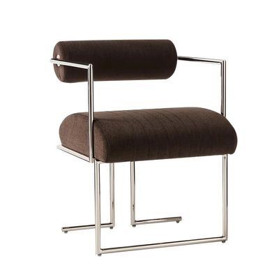 Buy Elegant Stainless Steel Dining Chair Book Chair Creative Backrest Leisure Armchair online manufacture